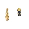 thumbnail image 1 of Figura de guepardo,Figura de guepardo dorado,adorno de escritorio moderno,Estatua de mujer africana,Estante de oficina con estatua de mujer africana,Adorno de figura de resina delicado para el, 1 of 8
