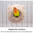 thumbnail image 4 of Warm Bird Nest Soft Faux Rabbit Fur Bird Breeding Nest Snuggle Hut Parakeet House Bed for Budgie Lovebird Parrot, 4 of 9
