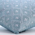 thumbnail image 2 of The HomeCentric Cushion Cover Light Blue Decorative Zippered Pillow Covers Pack of 2 16x16 inch (40x40 cm) Art Silk Pillow Covers French Toile Contemporary Throw Pillows For Couch - French Nautical, 2 of 6