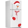 thumbnail image 4 of EUDIDV Xmas Decorative Stickers Christmas Snowman Magnetic Fridge Sticker Wall Sticker Holiday Decals, 4 of 7
