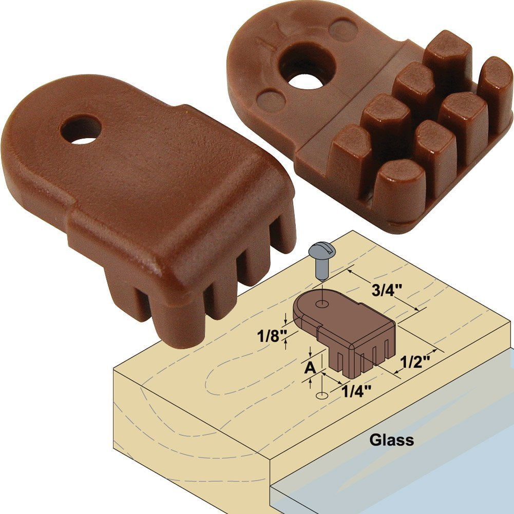 Platte River 866707, 5pack Of 10 Each, Hardware, Glass Door, Glass