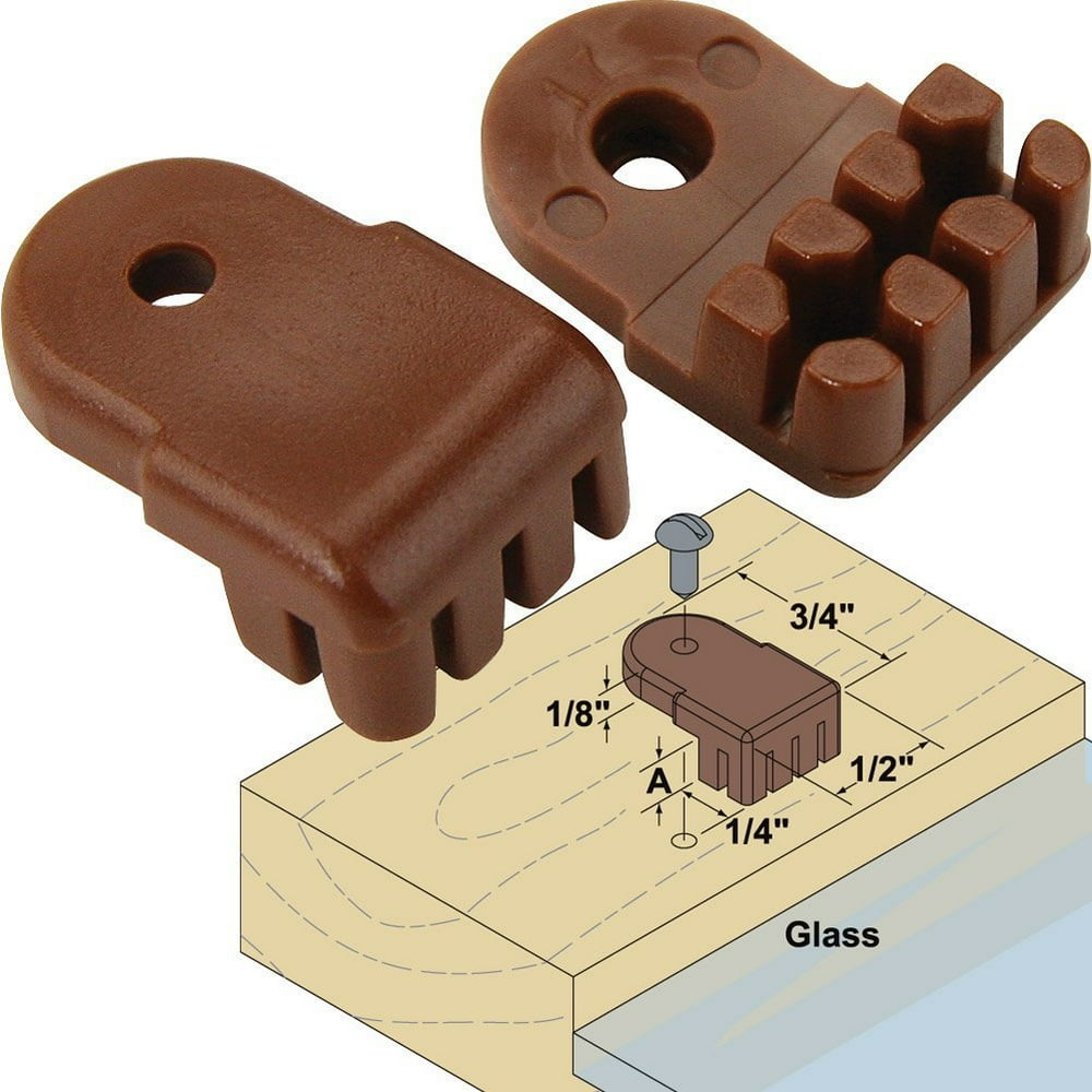 Platte River 866707, 5pack Of 10 Each, Hardware, Glass Door, Glass