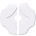 thumbnail image 1 of Ekena Millwork CMP38PL2-06000 38 in. OD x 6 in. ID Square Percival Architectural Grade PVC Contemporary Ceiling Medallion - 2 Piece, 1 of 1
