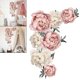 thumbnail image 1 of Calcomanía de pared de flores autoadhesiva extraíble de , calcomanía de pared de flores, mural artístico, cocina, sofá, Fondo, ración Macarena Flores pegatinas de pared, 1 of 8