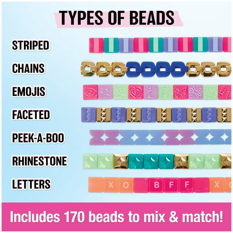 Cool Maker PopStyle Bracelet Maker, 170 Stylish Beads, 10 Bracelets,  Storage, Friendship Bracelet Making Kit, DIY Arts and Crafts