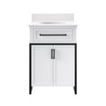thumbnail image 4 of DHP Jamison 24” Industrial Bathroom Vanity with Oval Ceramic Sink, White, 4 of 17