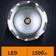 thumbnail image 3 of Linterna LED ultrapotente Linterna recargable 1500 metros Linterna de largo alcance 5 modos Luz táctica para acampar, cazar, 3 of 5
