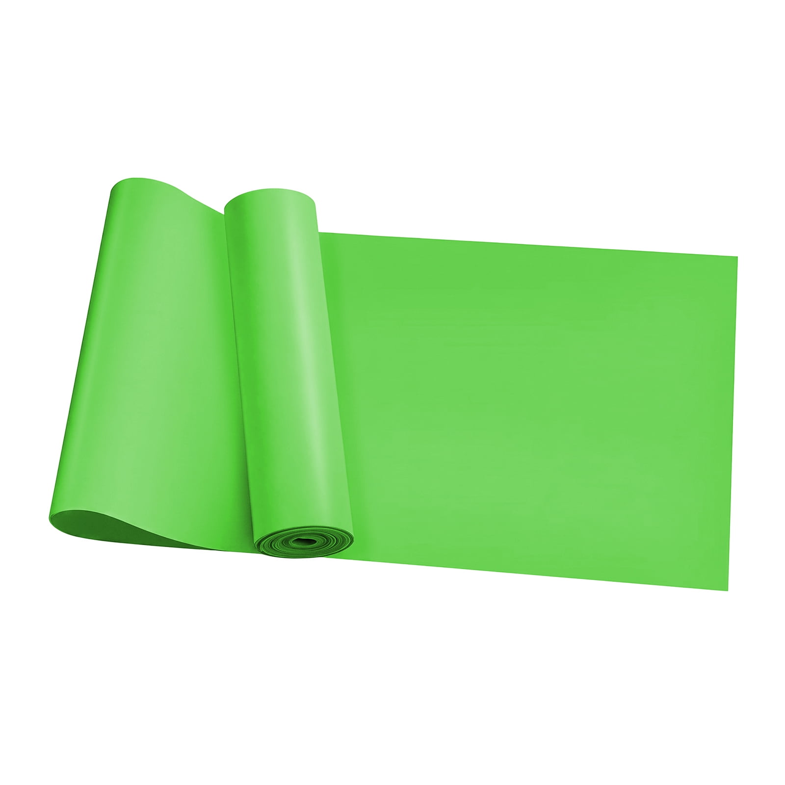 GOGO Resistance Band Latex-Free Green 5 Ft Elastic Exercise Band for Yoga Strength, Light Level Physical Therapy Band for Rehab