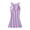 Purple, variant on Women's Sleeveless Nightgown with Built-in Bra - Loose Casual Sleepwear Soft Comfy for All Seasons, Racerback Design