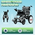 thumbnail image 4 of Serianie Light weight Electric Wheelchair for Adults  Foldable Travel Motorized Wheelchairs for Seniors, Compact Fold Power Wheelchair, Folding Portable Mobility Scooter, 4 of 5