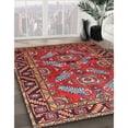 thumbnail image 3 of Ahgly Company Machine Washable Indoor Square Traditional Dark Almond Brown Area Rugs, 5' Square, 3 of 7