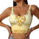 thumbnail image 1 of Balery Bunch of Grapes Sujetadores deportivos con espalda cruzada para mujer, acolchados, sin costuras, de alto impacto, ideales para yoga, gimnasio, entrenamiento y fitness.-, 1 of 8