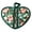 B Dark Green, variant on Mightlink 1Pc Insulated Glove Hanging Ring High Temperature Resistance Heart-shaped Hand Clip Insulation Pad for Bakery Shop