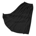 thumbnail image 2 of Riforla Women's Metallic Shiny Maxi Skirts Lightweight Silky Flowy Skirt for Summer Beach Holiday Skirts for Women Black M, 2 of 5
