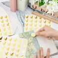 thumbnail image 3 of 1200pcs Cat Envelope Seal Stickers 1 Inch Gold Foil Stickers Self-Adhesive Envelop Stickers Label Decals, 3 of 9