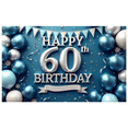 thumbnail image 2 of Metallic Balloons Happy 60 Birthday Decorative Banner for Birthday Celebration Party Indoor Decoration, 2 of 8