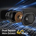thumbnail image 4 of RIOWOIS Sound Bar for Smart TV, Soundbar TV Speakers with Customized Bass Reflector, Compact Design and Easy Set up, Home Audio Surround Sound System for TV PC Projector, Wall Mountable, 4 of 6