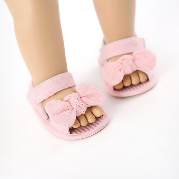 Puntoco Verano Nuevo Estilo, Moderno Y Cómodo, Zapatos De Playa Antideslizantes De Suela Blanda, Sandalias Con Estilo De Diamantes De Imitación De Flores De Suela Blanda, Sandalias Para Niñas Rosa 27