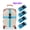 Blue, variant on 4 Pack Green Luggage Straps Adjustable Suitcase Belt Connector for Travel Black