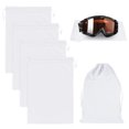 thumbnail image 1 of Uxcell 4-Pack Bolsa para Gafas de Esquí, 10.6" x 7.1" Bolsas Suaves de Microfibra con Cordón para Gafas de Nieve Blancas, 1 of 7