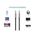thumbnail image 5 of Monoprice Audio Cable - 3 Feet - Black | 3.5mm Stereo Male to 3.5mm Stereo Male Gold Plated Cable for Mobile, 5 of 6