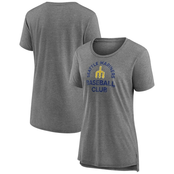 Women's Gray Seattle Mariners Selected First Tri-Blend T-Shirt