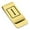 Gold, variant on Stainless Steel Elder Futhark Isa Rune Classic Slim Money Clip Credit Card Holder