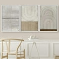 thumbnail image 3 of PixonSign Framed Wall Art Set Grunge Circle Polygon Collage Abstract Geometric Cozy Neutral Prints Minimalism Modern Art Decorative Boho for Living Room, Bedroom, Office -16"x24"x3 White, 3 of 5