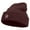 Maroon, variant on Hong Kong Five Petal Flower Embroidered Super Stretch Knit Watch Cap Beanie - Columbia Blue OSFM