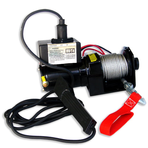12v Electric Winch 2000lbs Heavy Duty Recovery Remote Control Rope Trailer Truck 