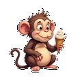 thumbnail image 4 of Cartoon Monkey Theme Stickers, Waterproof Monkey Theme Sticker for Water Bottle Laptop Phone Cases Planner Skateboard Luggage Helmet Party Favor Decor, Ideal for Adults Teens Teacher Rewards, 4 of 9