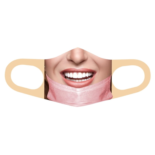 Máscaras faciales divertidas Yuyangstore cubierta divertida 3D para adultos