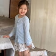 thumbnail image 5 of Lovzfmll Toddlers Kids Girls Lace Sleeve Cardigan, Frill Detail Sun Protection, Ribbed Warm Summer Wear for 12 Months - 8 Years, 5 of 8