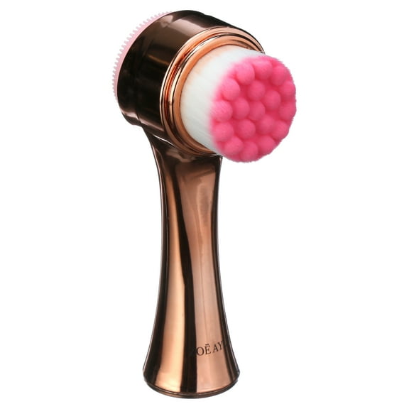 Zoe Ayla, Dual Facial Cleansing Brush, Face Exfoliator, Rose Gold, 1 Pc