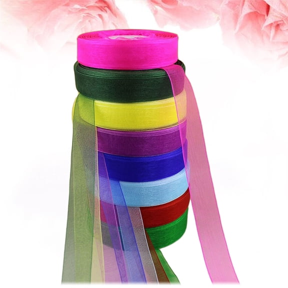 HEALEEP Colorful Ribbon Set for Wrapping and Hair Bows, 2CM Wide Elegant Craft Ribbon, Ideal for Decorations and Projects