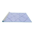 thumbnail image 2 of Ahgly Company Machine Washable Indoor Rectangle Solid Blue Modern Area Rugs, 7' x 9', 2 of 4