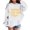 White, variant on Kids Letter Print Hoodie Long Sleeve With Pocket Casual Pullover For Boys Girls