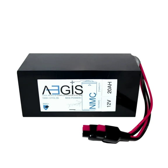 Aegis Battery 12V 20Ah Lithium Battery - NMC Deep Cycle Lithium-ion