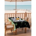 thumbnail image 2 of 52x70 Inch Outdoor Tablecloth with Umbrella Hole Zipper Rectangle St. Patrick's Day Rectangular Tablecloths Outside Waterproof Lucky Shamrock Cute Puppy Hat Green Plaid Patio Table Cover for Picnic, 2 of 8