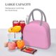 thumbnail image 5 of Fotbe Pink Bolsa de Almuerzo con Estampado, Lonchera Aislada, Contenedor de Comida Reutilizable Tipo Cooler a Prueba de Fugas, 5 of 6