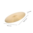 thumbnail image 2 of Raindrops 1Set Alloy Cymbals Set Brass Golden For Musicians Recording Practice, 2 of 6
