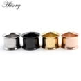 thumbnail image 4 of Alisouy 2pcs 8-25mm Acero Inoxidable Doble Acampanado Oval Oído Túneles Tapones Carne Expansor Estirador Calibres Cuerpo Piercing Joyería, 4 of 4