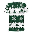 thumbnail image 4 of Tops para hombre, blusas y camisas de manga corta con cuello redondo para hombre, jersey informal con cuello redondo estampado para hombre, pantalones cortos deportivos para fitness, blusa de poliéste, 4 of 5