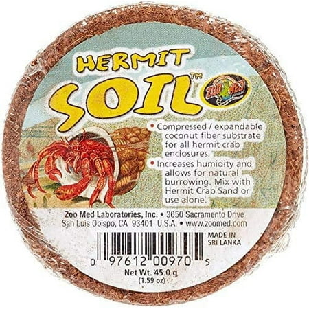 Zoo Med Hermit Crab Soil Compressed / Expandable Coconut Fiber Substrate