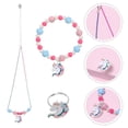 thumbnail image 4 of 1 Ensemble Collier Bracelet Chaîne de Cou Licorne pour Enfants, 4 of 4
