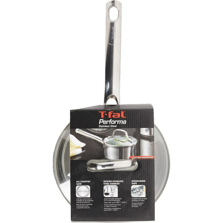 T-fal Performa Stainless Steel 3qt Covered Saucepan