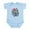 Sky Blue, variant on CafePress - Little China Infant Bodysuit - Baby Light Bodysuit, Size Newborn - 24 Months