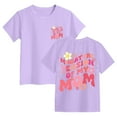 thumbnail image 3 of Gubotare Girls Top Girls' Short Sleeve Shirts Summer Cute Crewneck Blouse Tops (Light Purple,Size 7-8 Years), 3 of 6