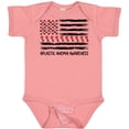 thumbnail image 3 of Inktastic Aplastic Anemia Awareness Red and White Ribbons and Flag Boys or Girls Baby Bodysuit, 3 of 5