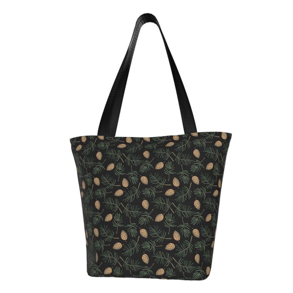 Easygdp Pine Cone Woodland Pattern Bolso de Hombro para Mujer, Bolso Bandolera y Cartera de Mano Elegante para Uso Diario